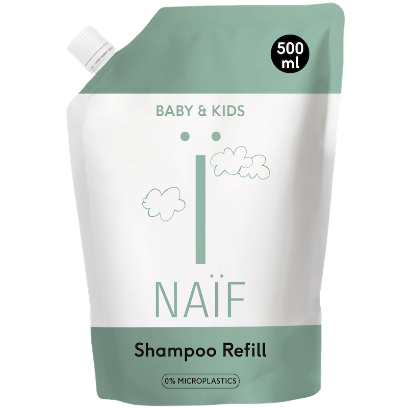 NAÏF Recarga de champú hidratante para bebés y niños - 500ml