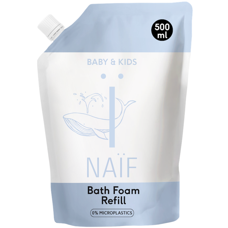 NAÏF Recarga de espuma de baño para bebés y niños - 500ml