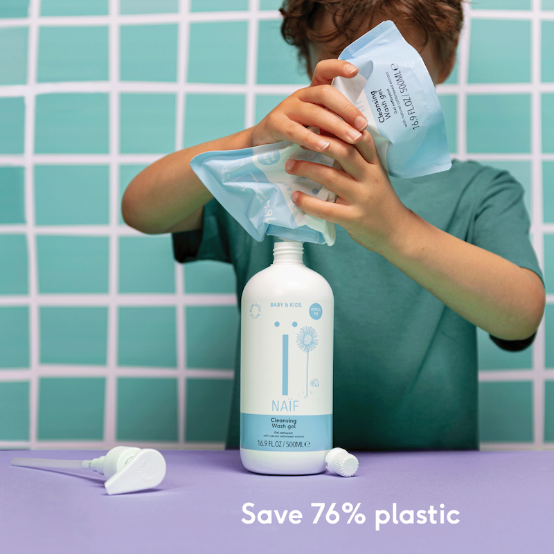 NAÏF Recarga de espuma de baño para bebés y niños - 500ml