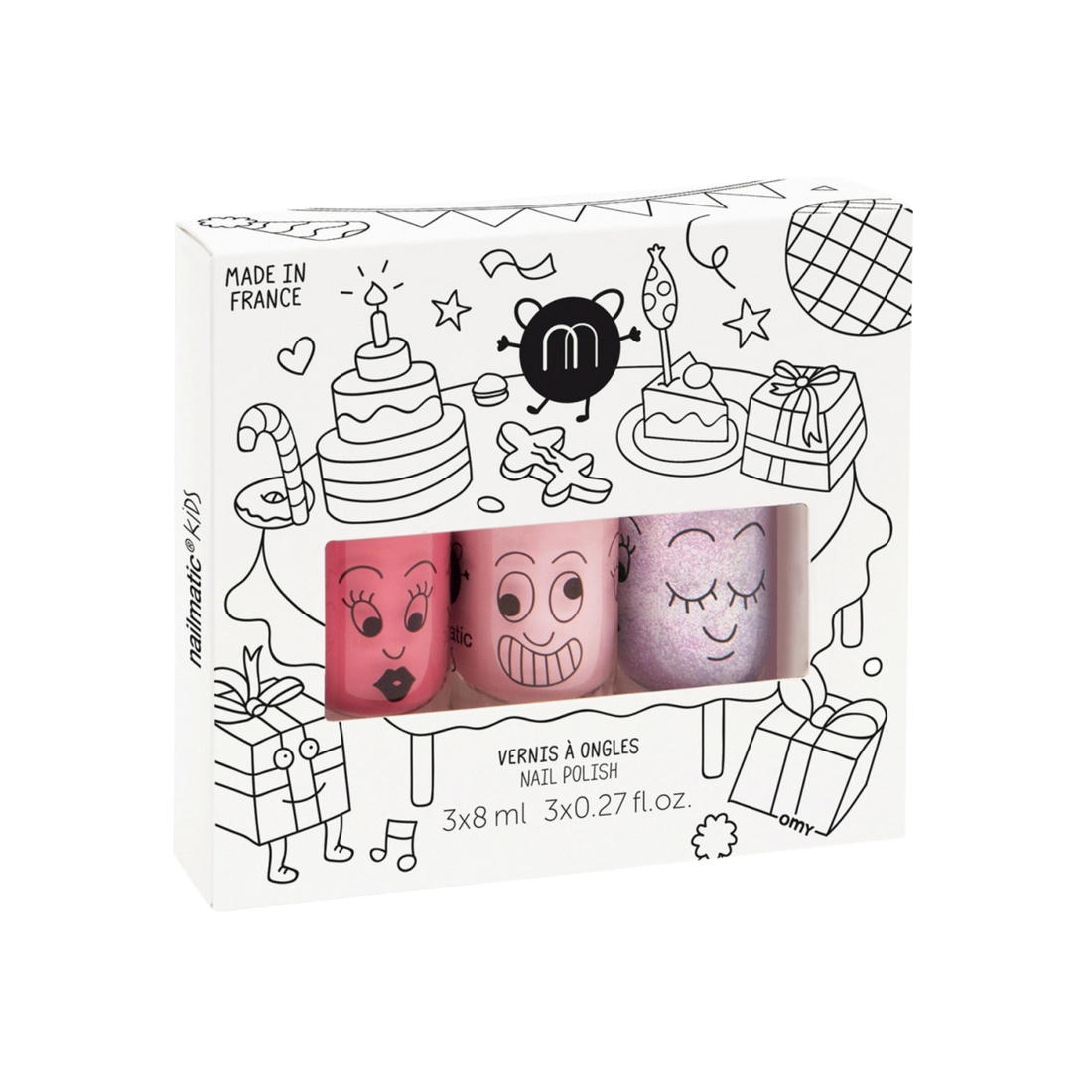 Set de 3 esmaltes Party