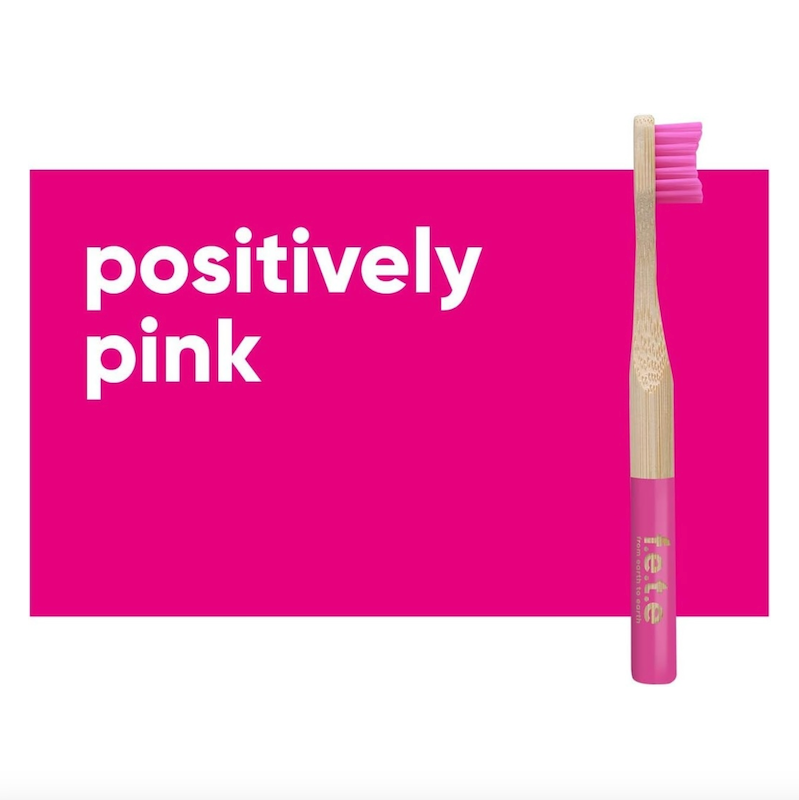 Bamboo toothbrush - Pink