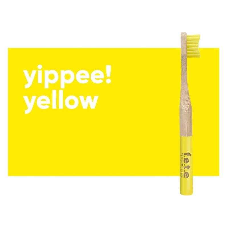 Bamboo toothbrush - Yellow