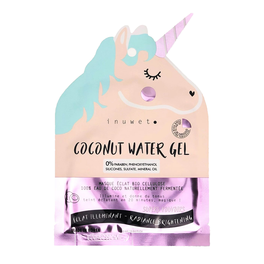 Brightening biocellulose face mask