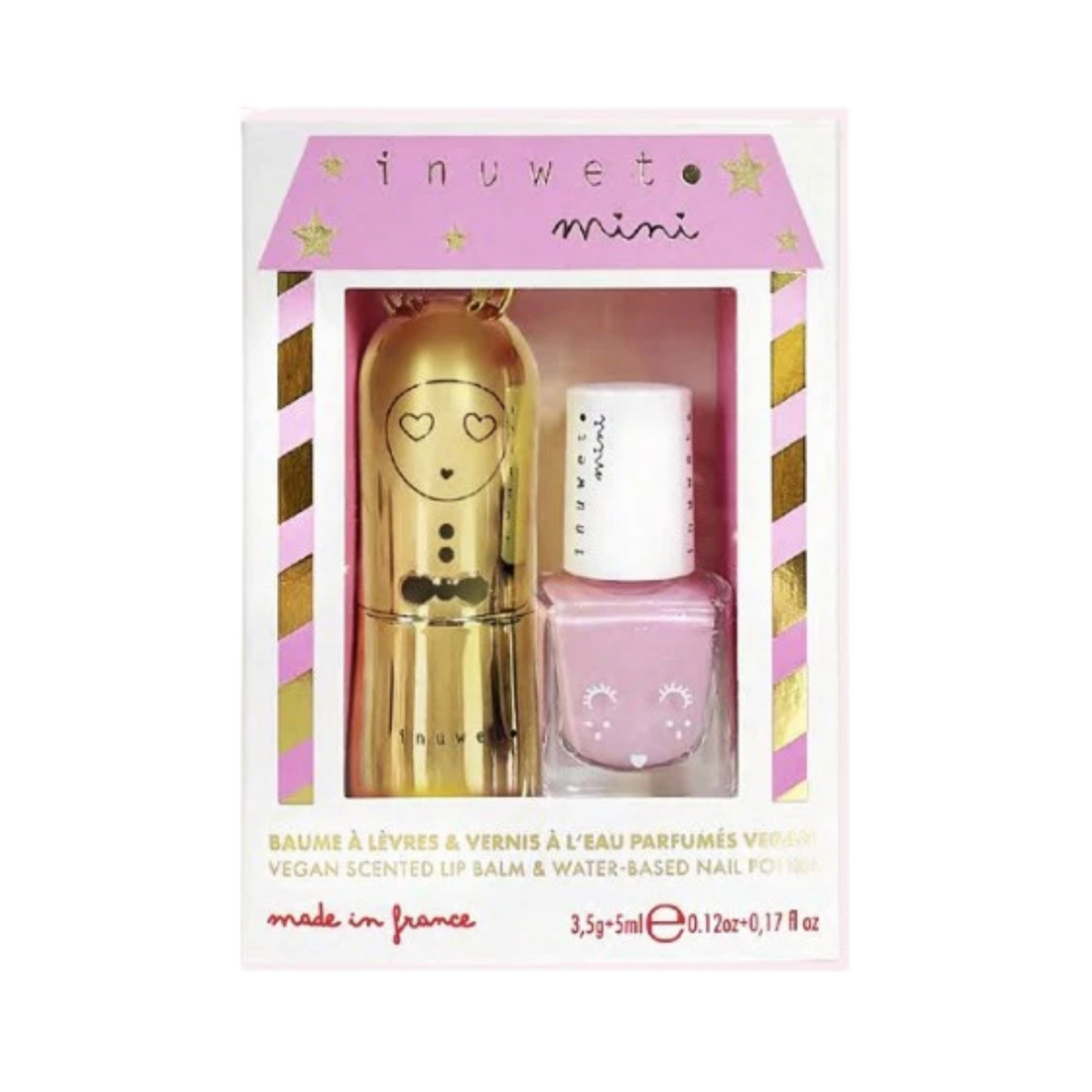 Set de bálsamo labial cheesecake + esmalte de uñas sandía