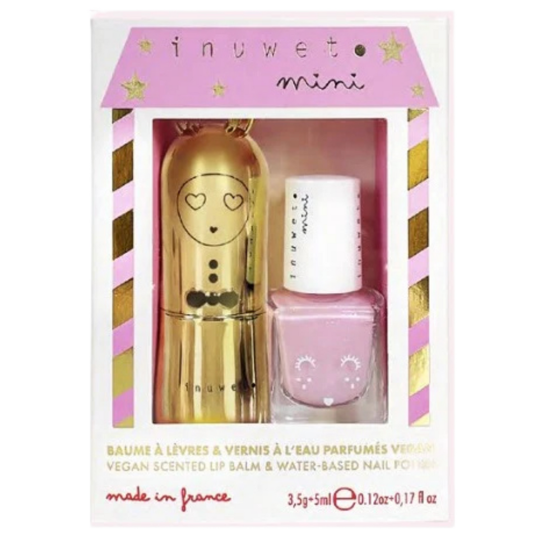 Cheesecake lip balm + watermelon nail polish set