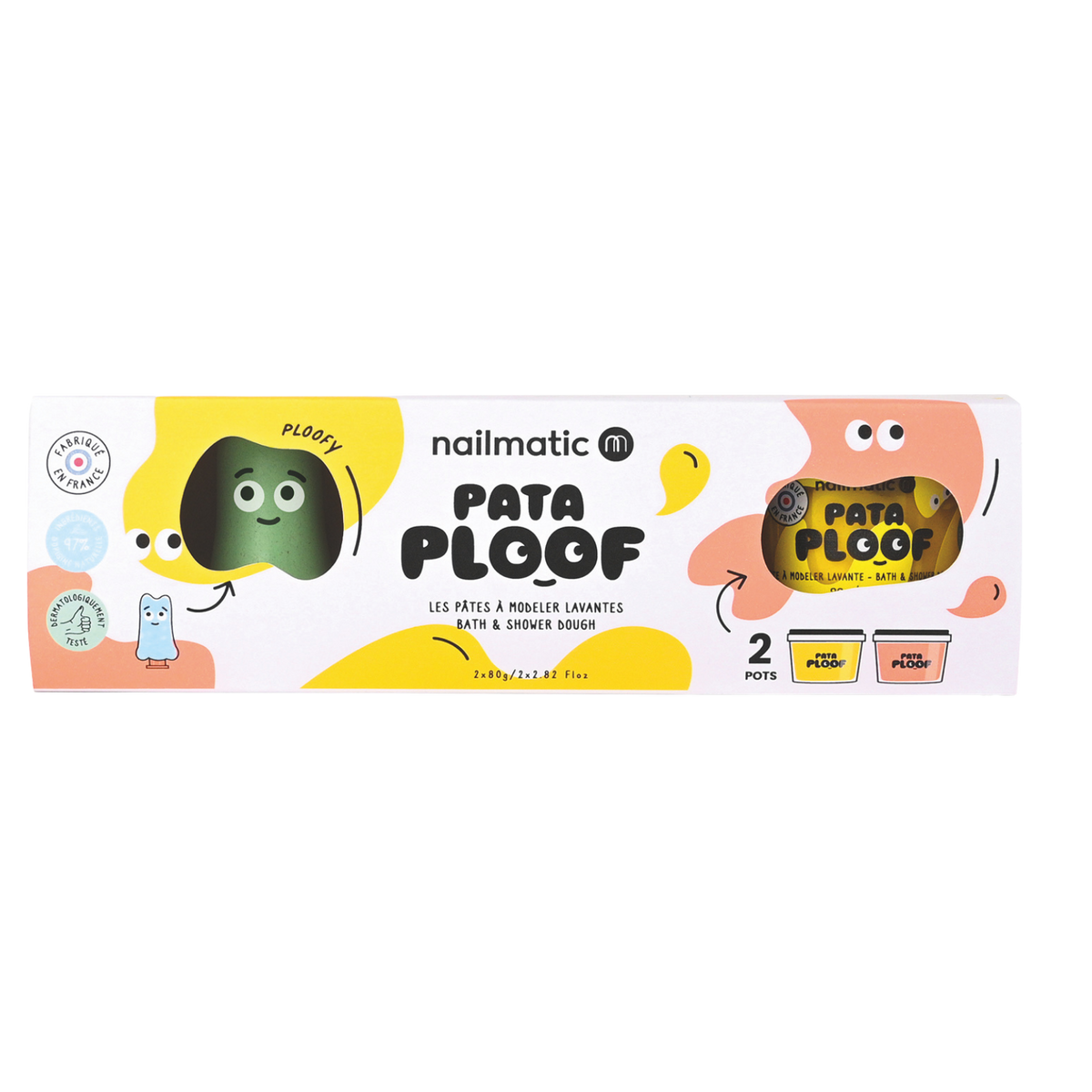 Bath play dough - Pataploof yellow and orange