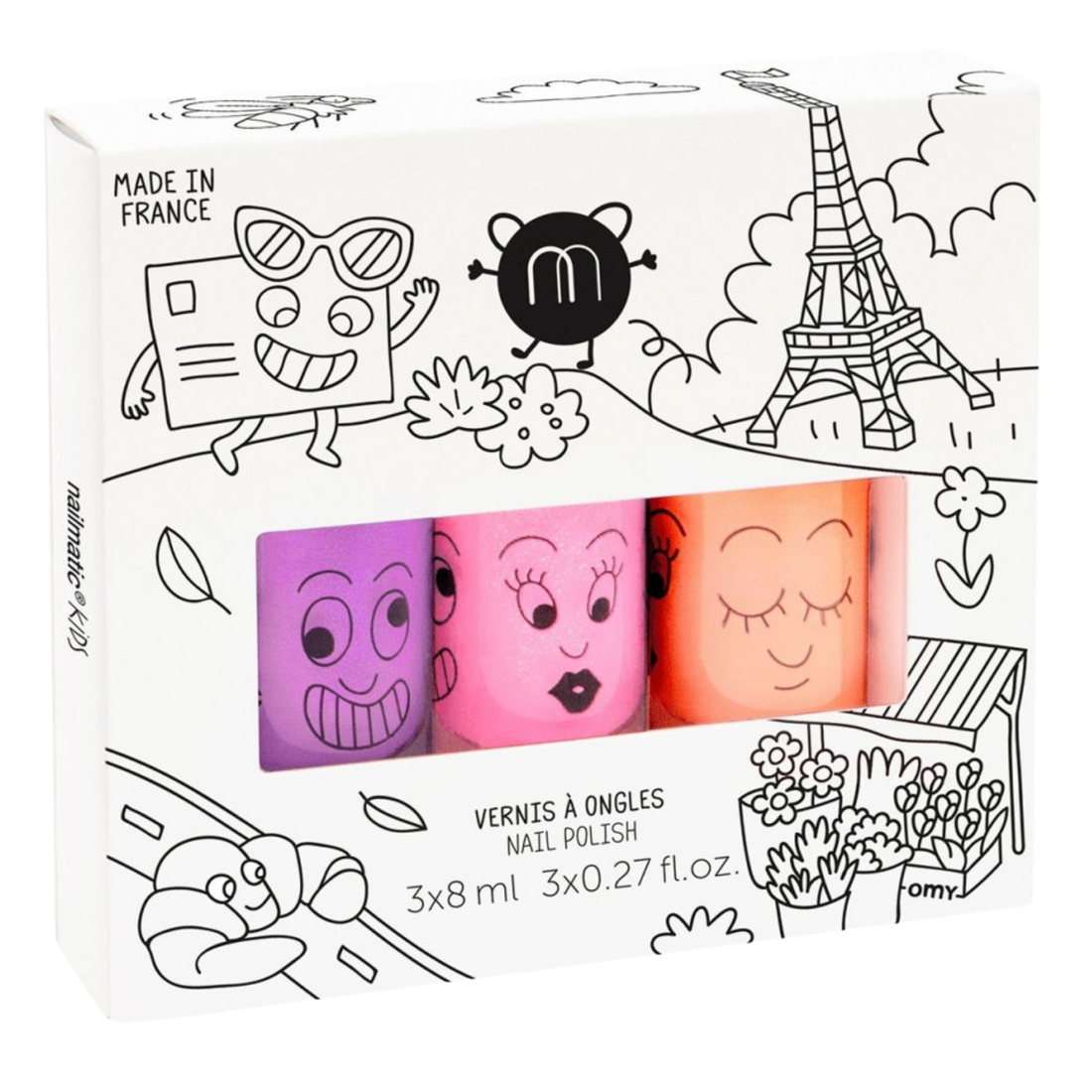 Set of 3 nail polishes Paris
