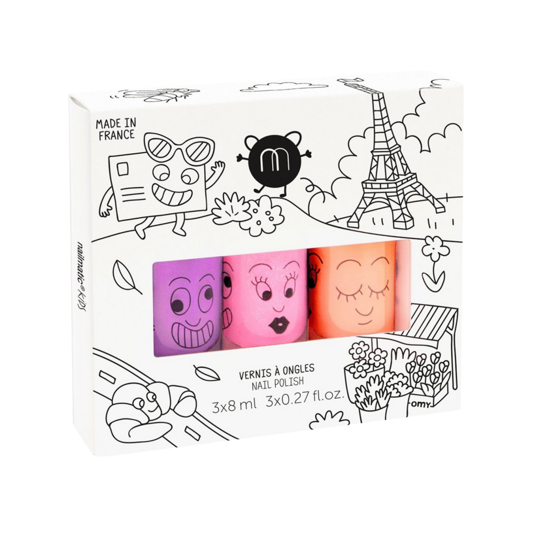 Set de 3 esmaltes Paris