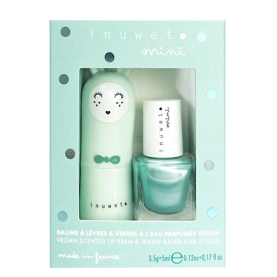 Lip balm + nail polish set - Apple