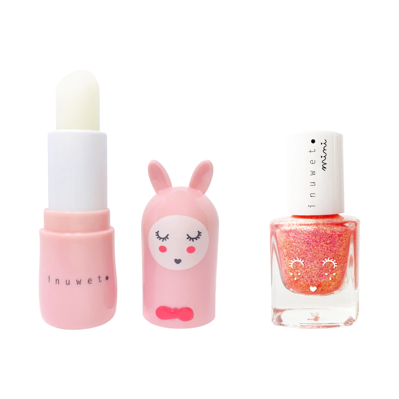 Set de bálsamo labial + esmalte de uñas - Fresa