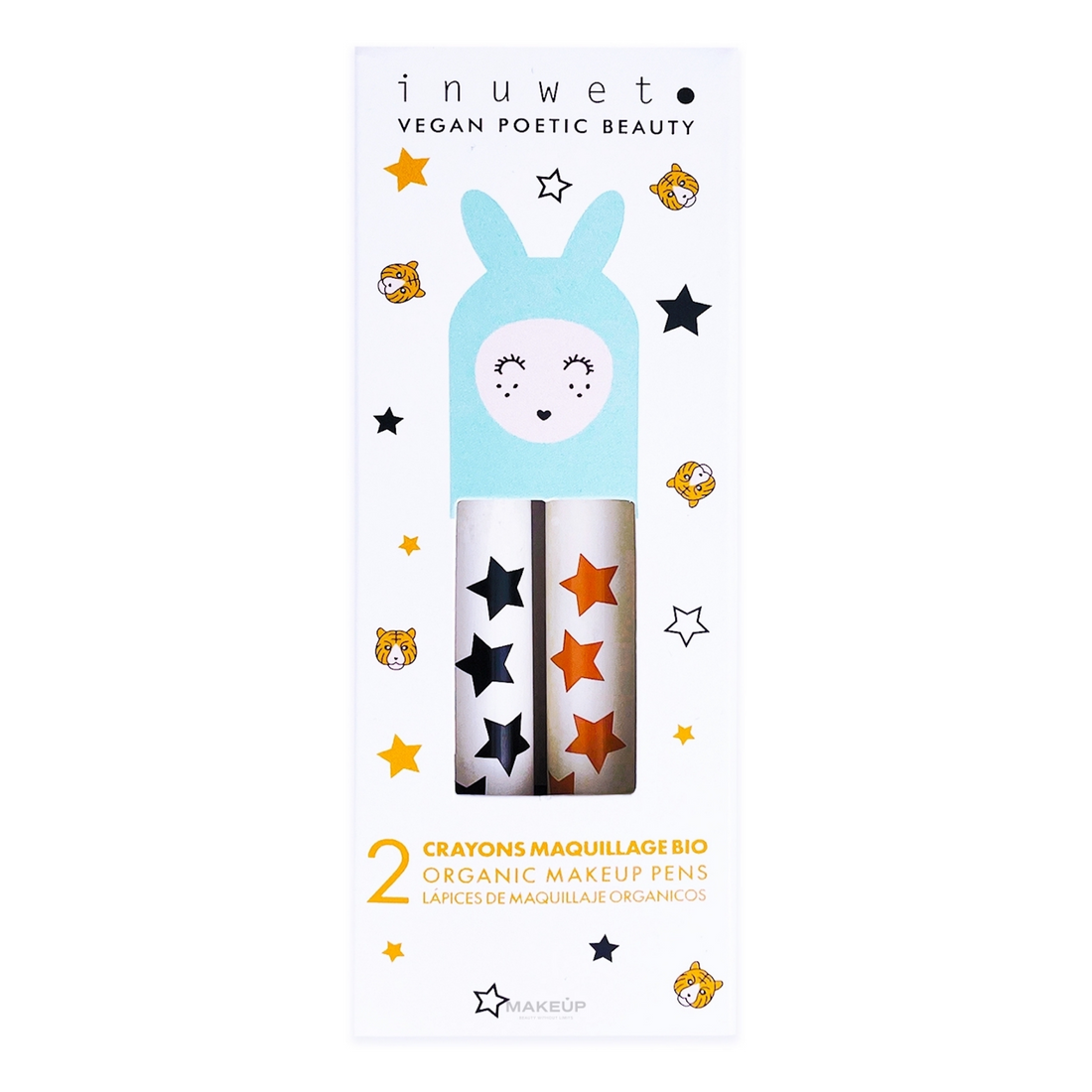 Set de dos lápices maquillaje King of fun - Naranja y Negro