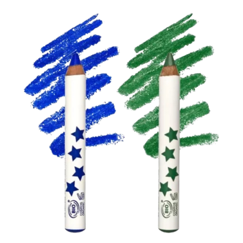 Heroboy Makeup Pencils Set - Blue & Green 