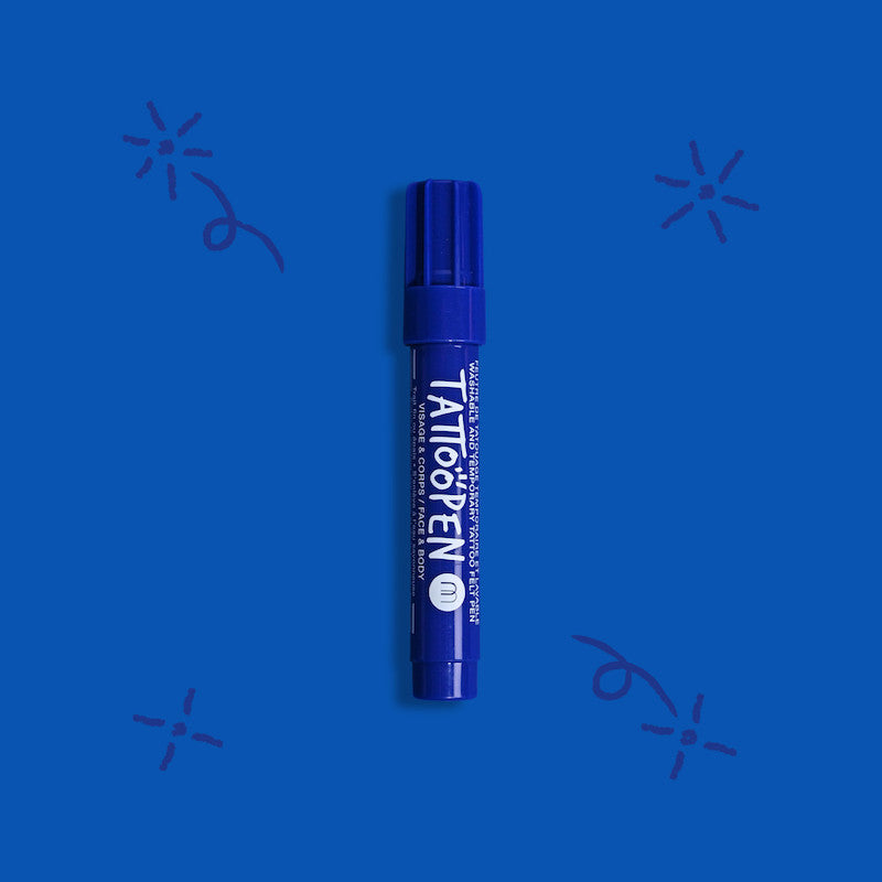 Temporary Tattoo Felt Pen - Dark Blue 