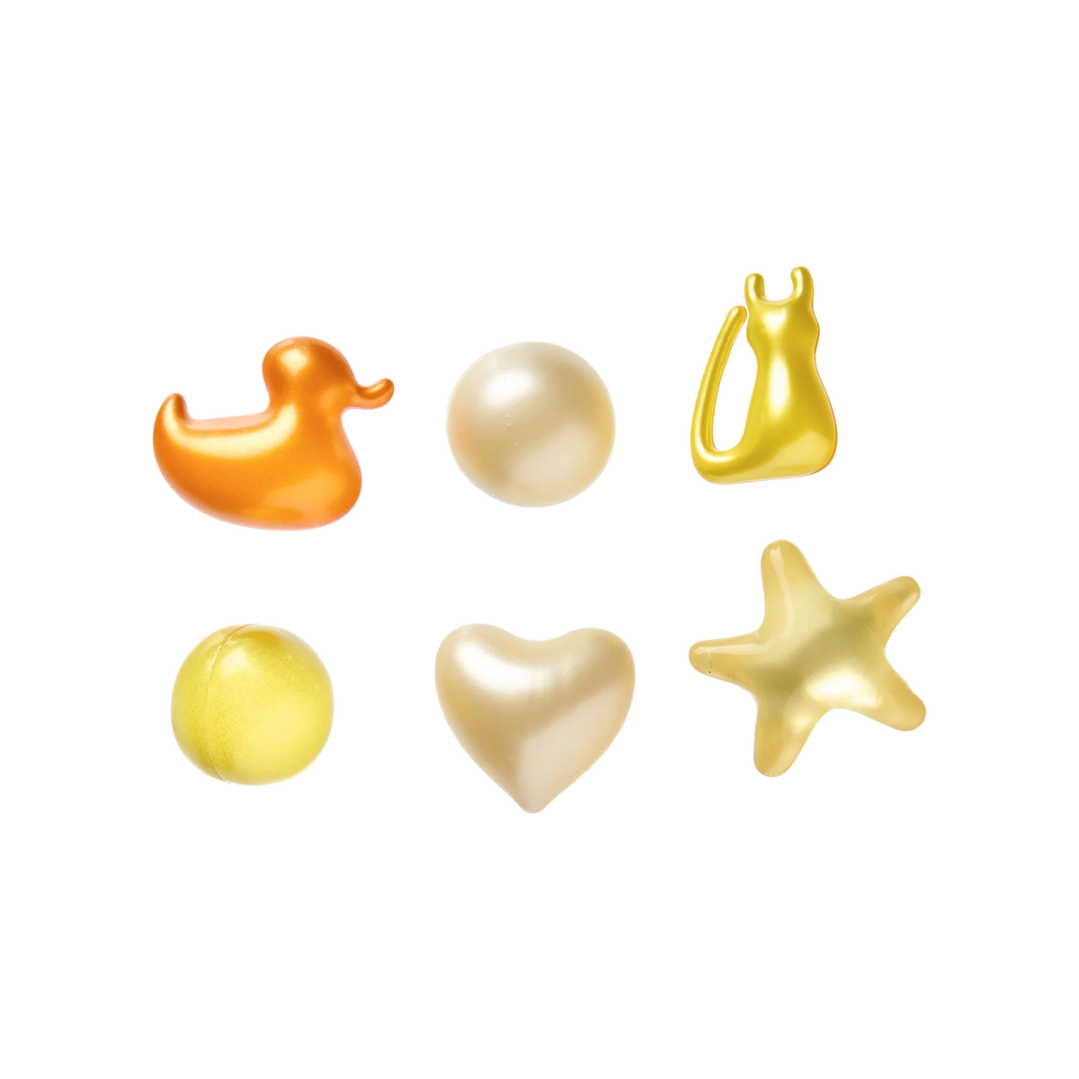 Seis formas de perlas de baño Anisplash