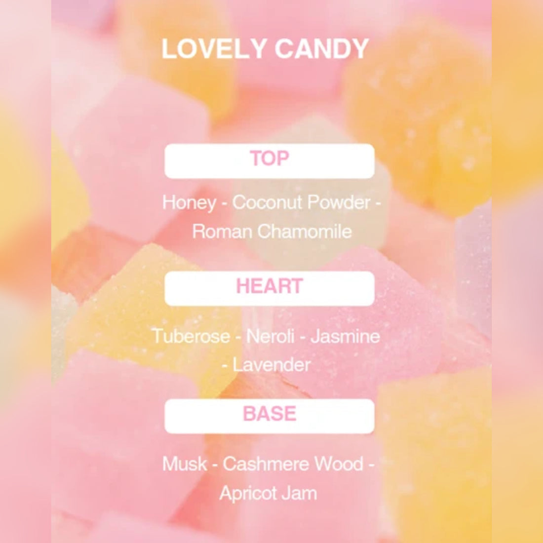 Lovely Candy - notas aromáticas